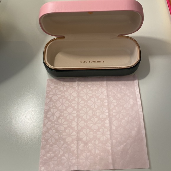 Kate Spade New York Black Hello Sunshine Sunglasses with Case and Cleaning Cloth - Picture 12 of 13